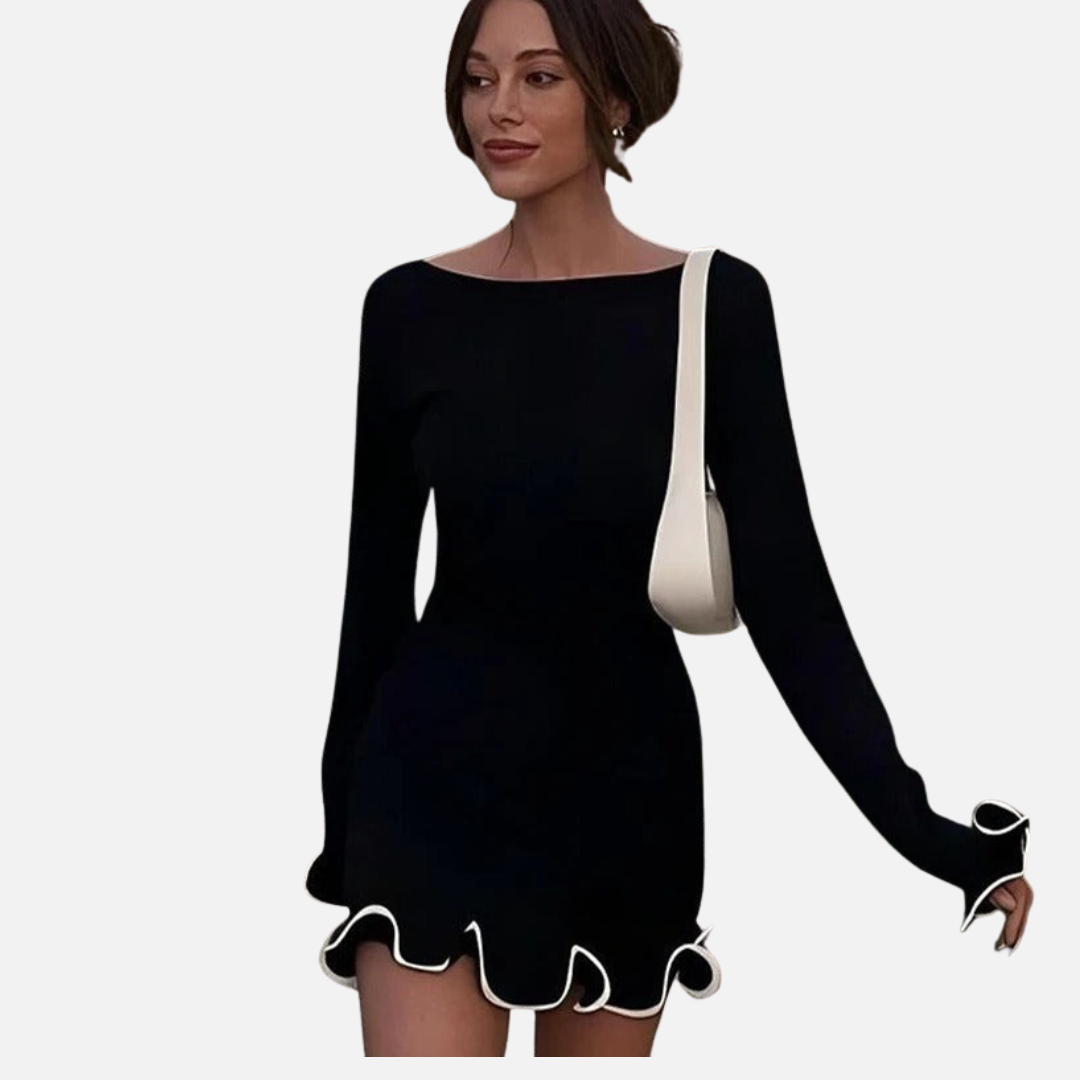 Women's Ruffle Hem Mini Dress