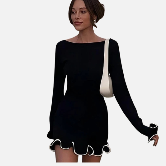 Women's Ruffle Hem Mini Dress