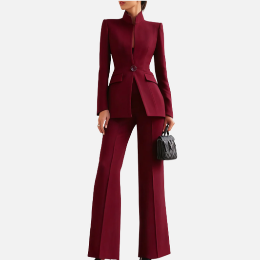 Women’s High-Neck Tailored Suit
