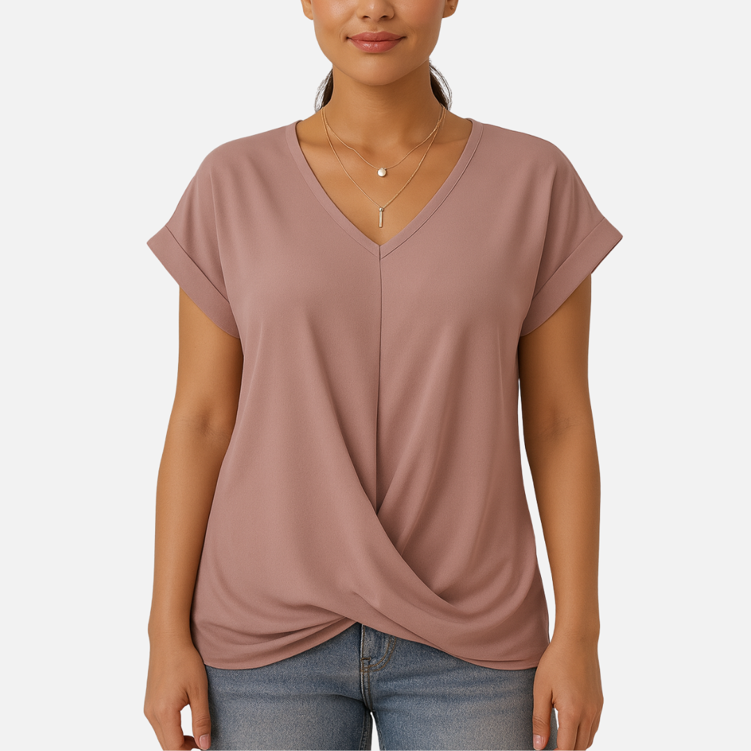 Women’s V-Neck T-Shirt – Slimming T-Shirt