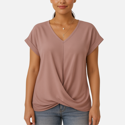 Women’s V-Neck T-Shirt – Slimming T-Shirt