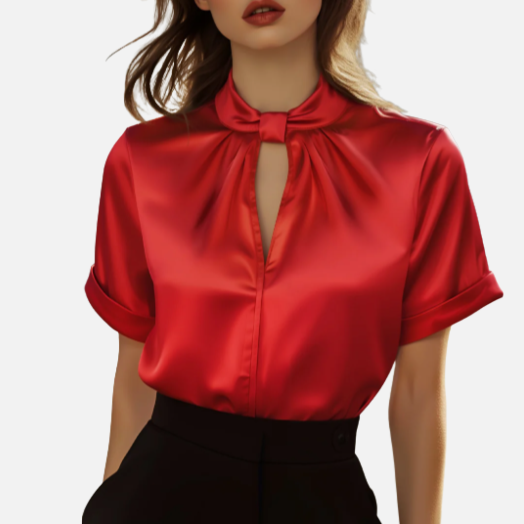 Women's Elegant Satin Blouse