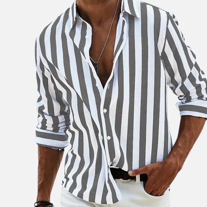 Men's Beach Shirt Striped