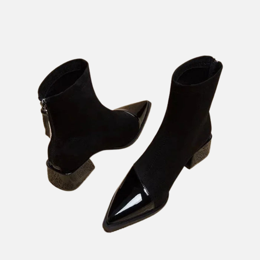 Women's Elegant Block Heeled Ankle Boots