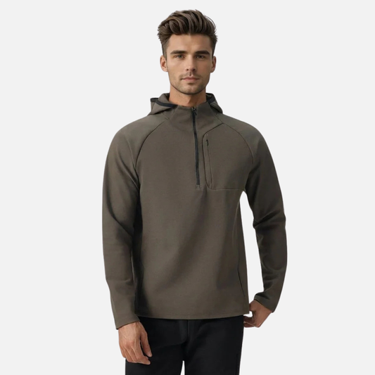 Men's Half-Zip Hoodie - Warm Top