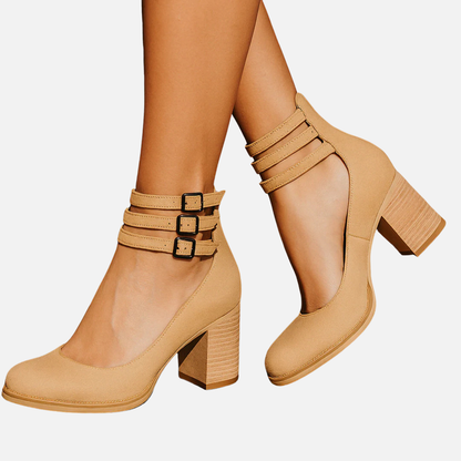 Women's Strapped Ankle Block Heels
