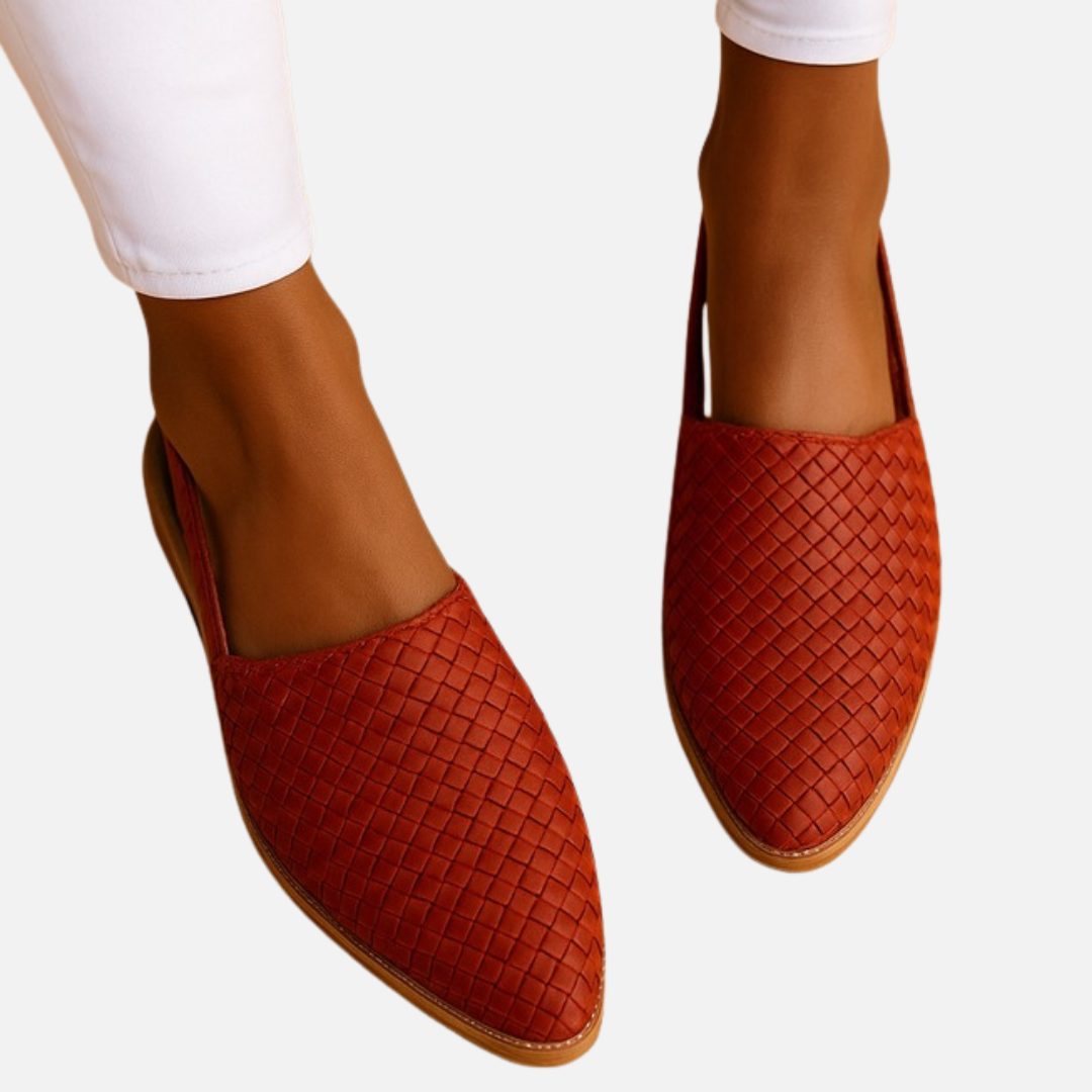 Women’s Woven Flats – Closed Toe Loafers