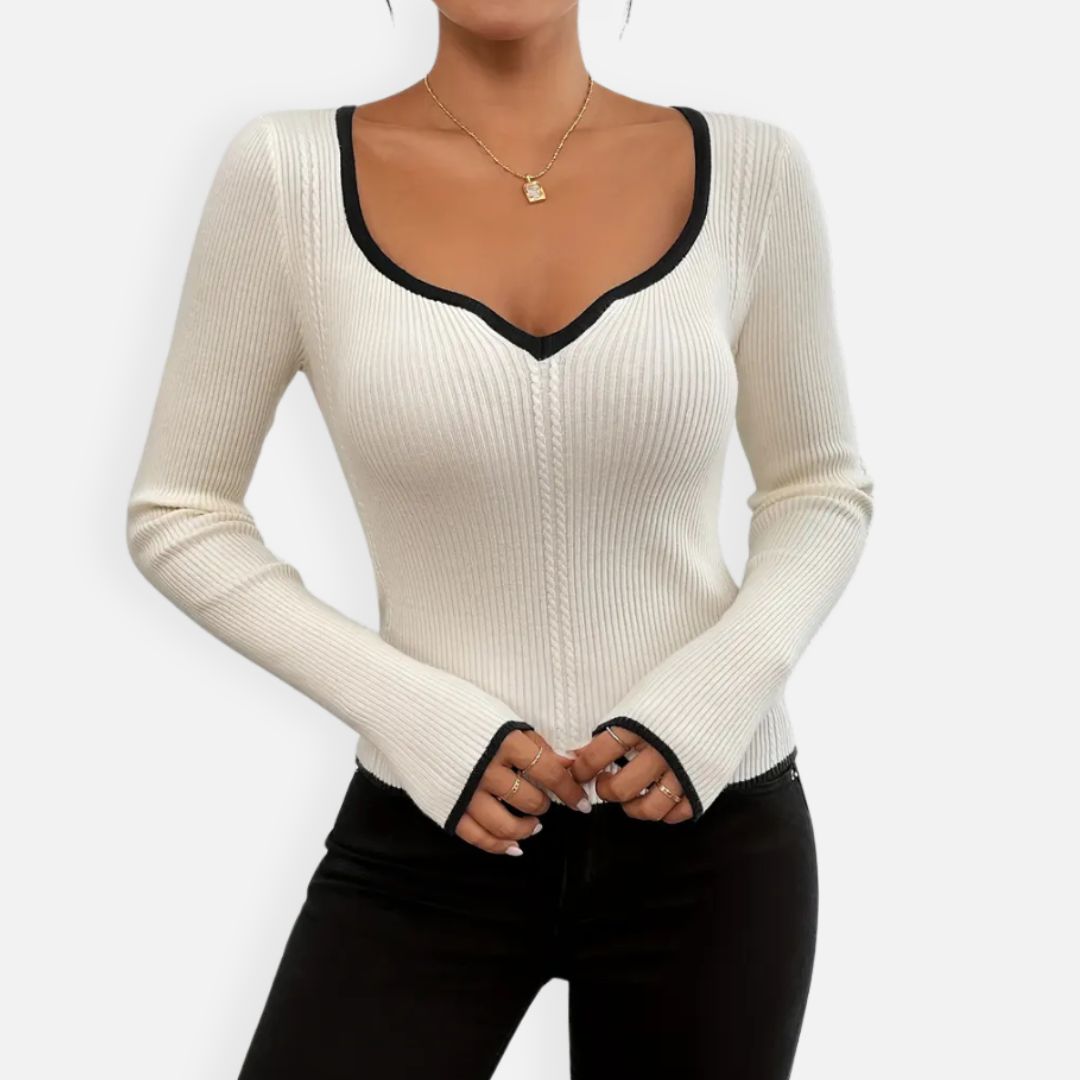 Elara | Women's V-Neck Sweater