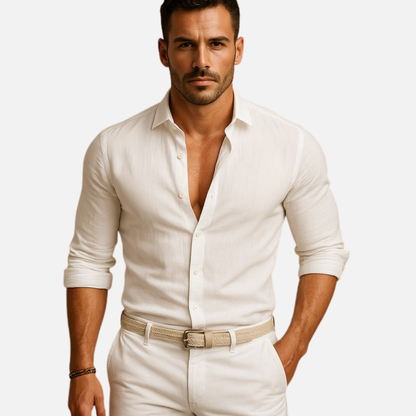 Men's Long Sleeve Slim-Fit Shirt