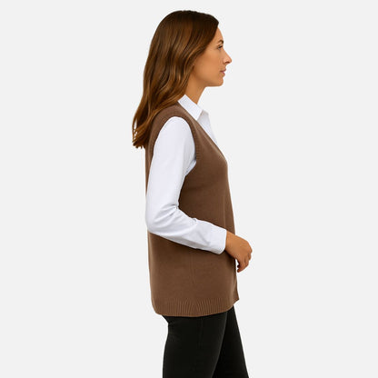 Women's Knitted Bodywarmer - Warm Vest