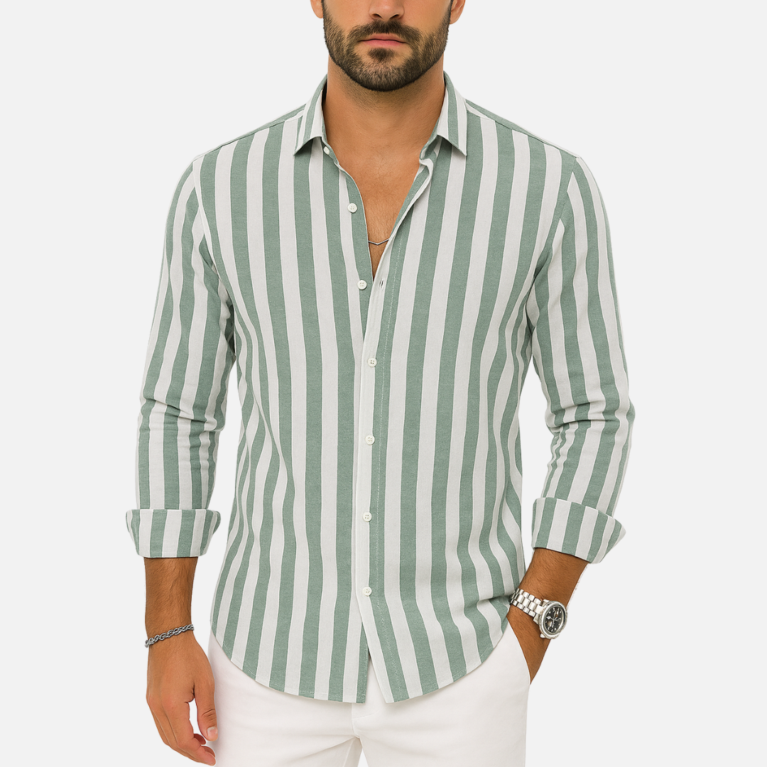 Long Sleeve Striped Men's Shirt