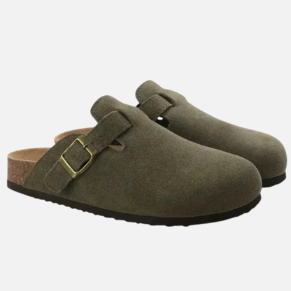 Men's Comfortable Suede Slip-On Clogs Mules
