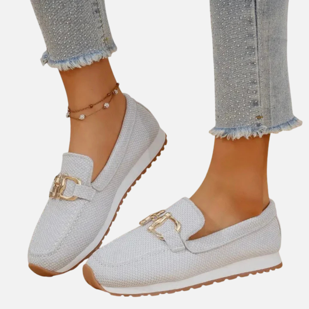 Women's Orthopedic Mesh Buckle Loafers