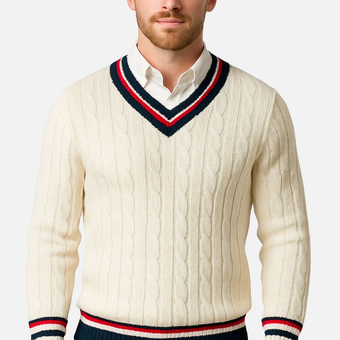 Men's Knitted Sweater - Casual Pullover