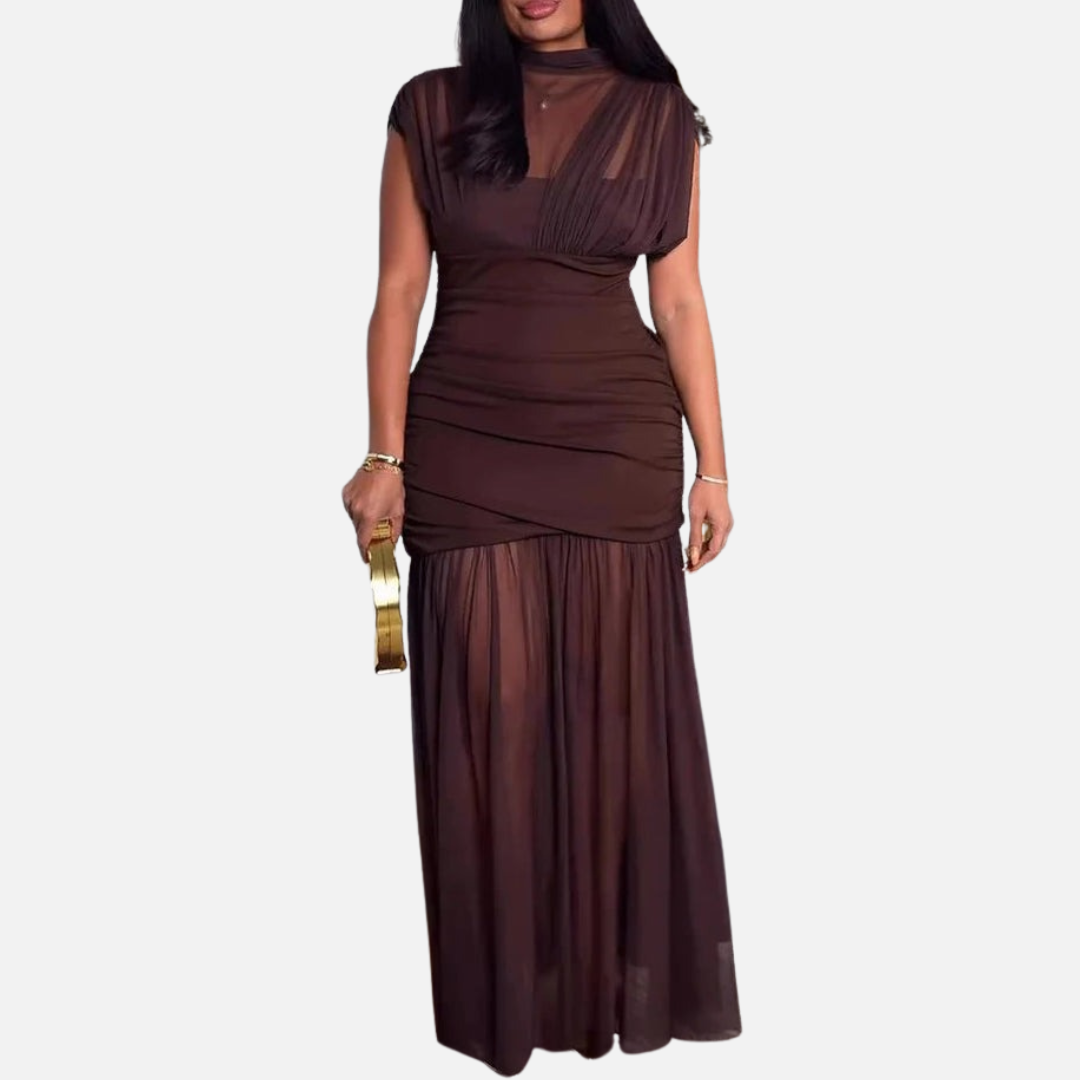 Women’s Elegant Mesh Evening Dress