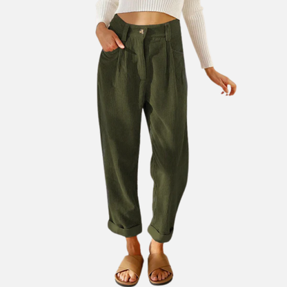 Women’s Wide-Leg Corduroy Pants