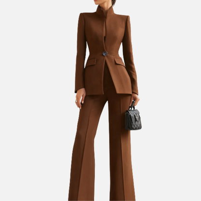 Women’s High-Neck Tailored Suit