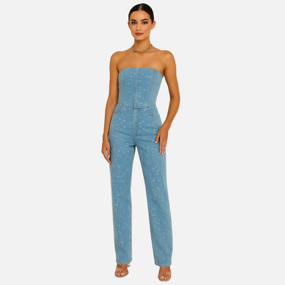 Women's Jumpsuit – Outfit Set with Glitters