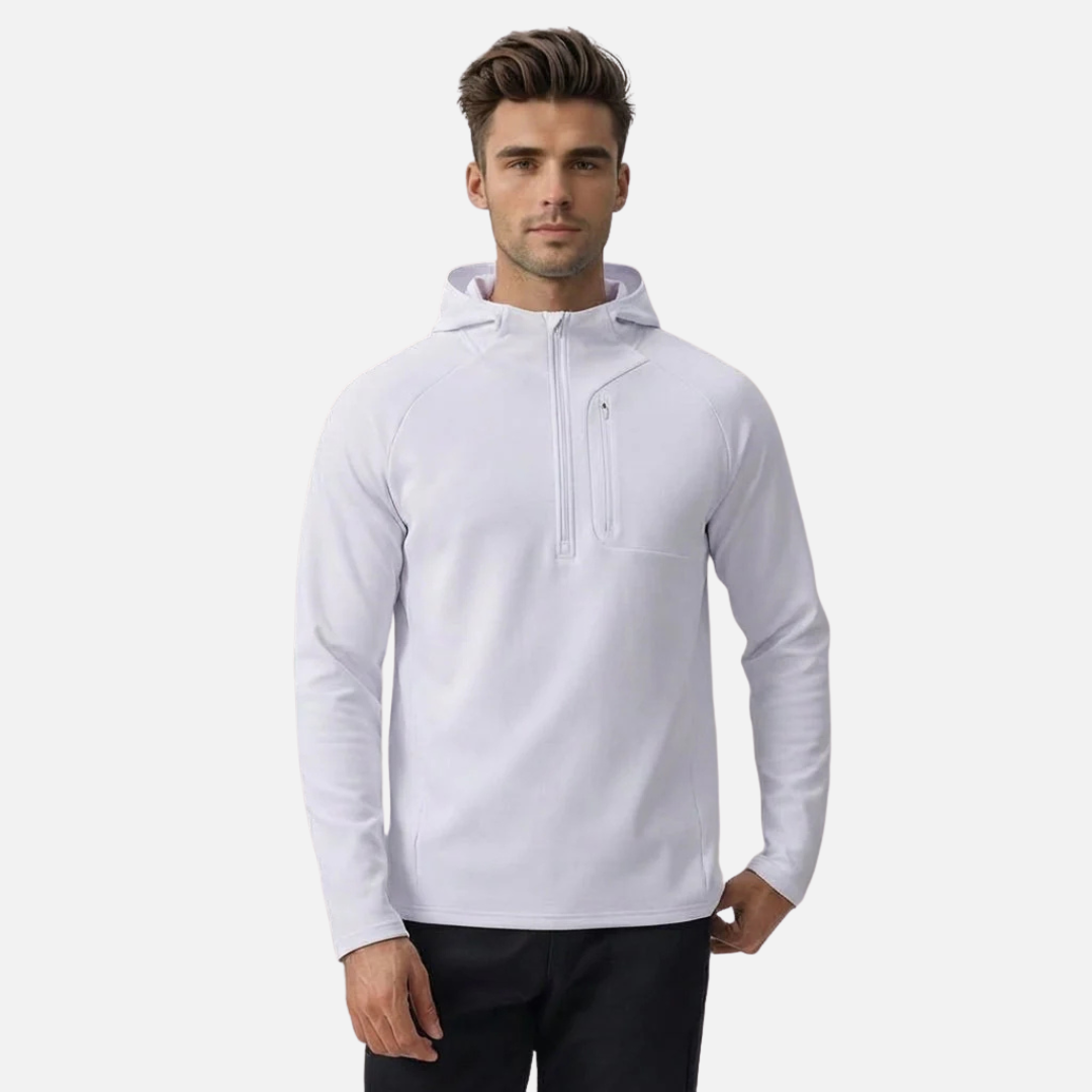 Men's Half-Zip Hoodie - Warm Top