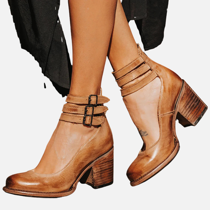 Women's Strapped Ankle Block Heels