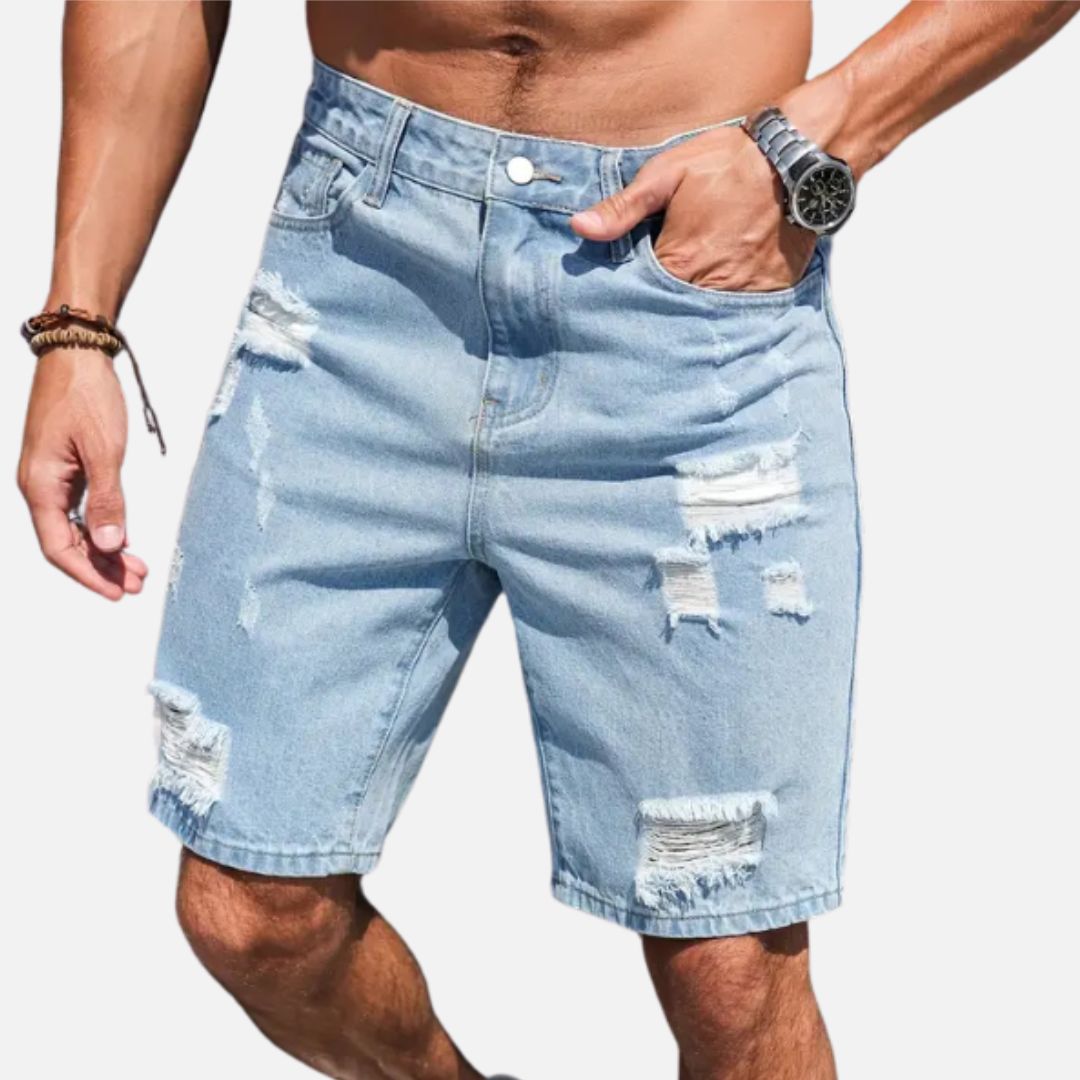 Elara | Men’s Classic Stretch Denim Shorts