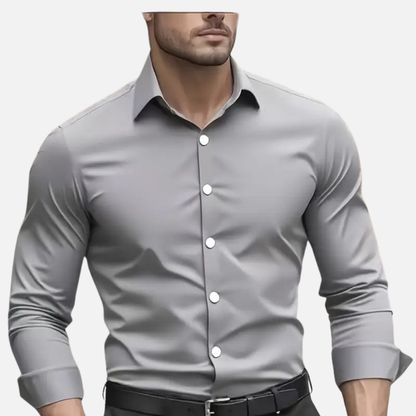 Men's Cotton Slim-Fit Shirt - Easy Iron