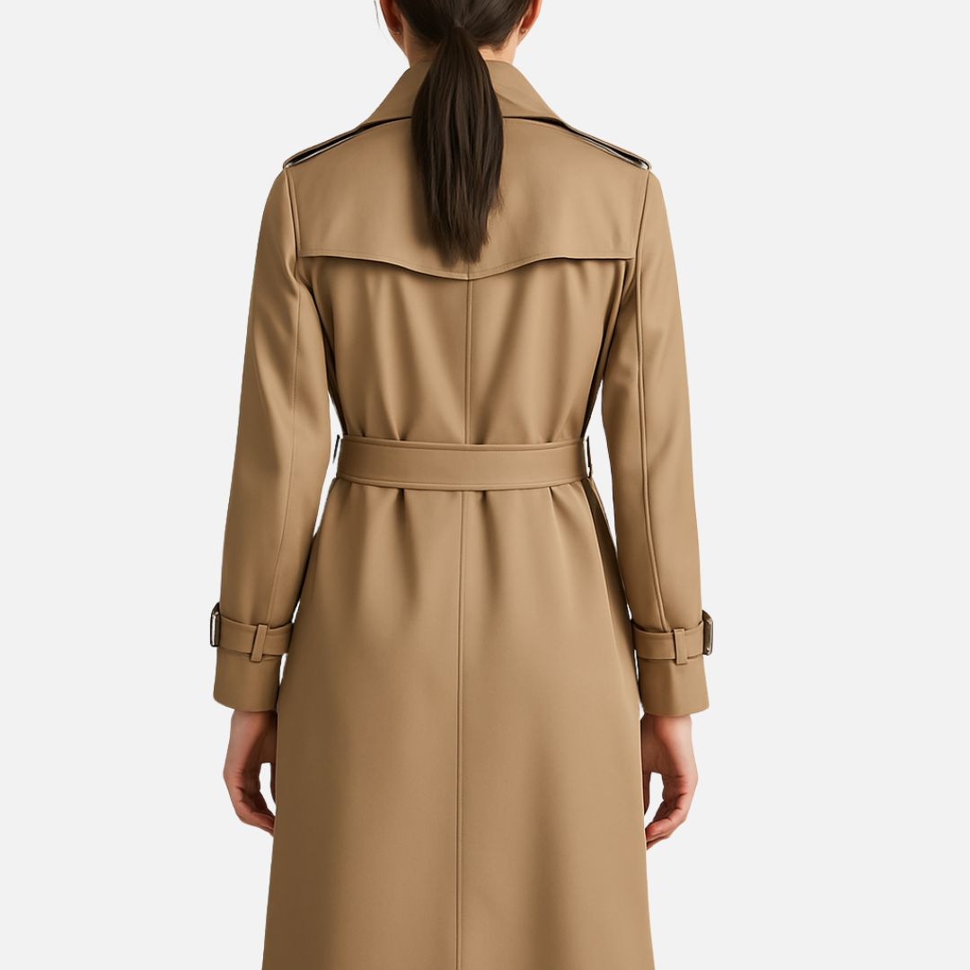 Women's Trenchcoat Jacket - Elegant Belted Jacket