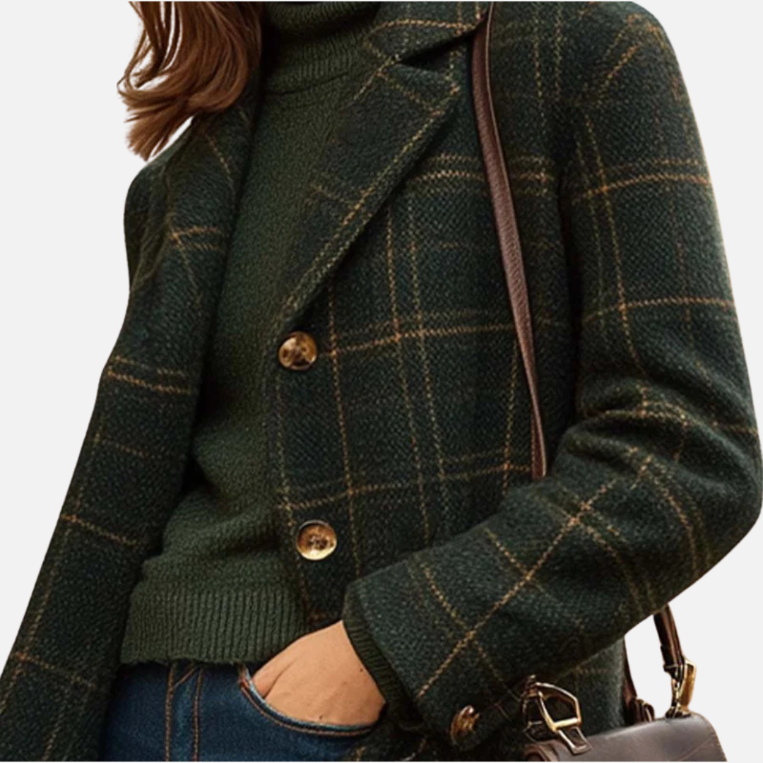 Women's Elegant Wool Trench Coat