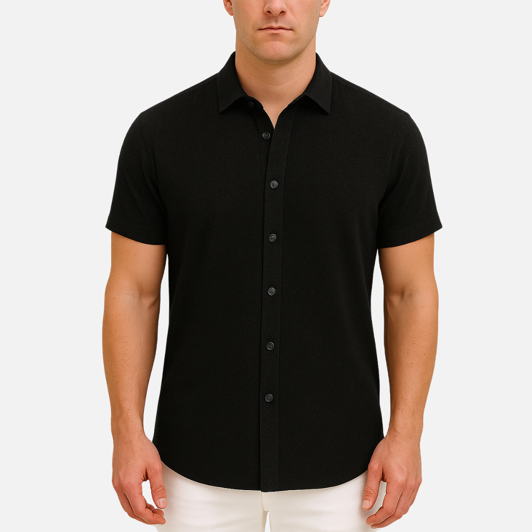 Men's Short Sleeve Linen Shirt