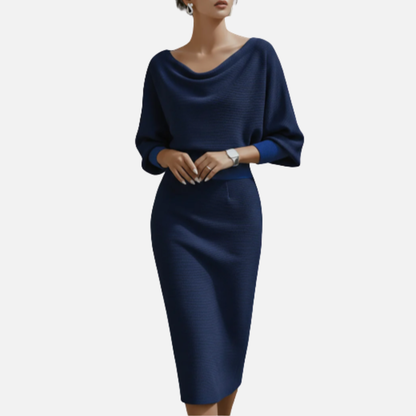 Women's Textured Midi Dress