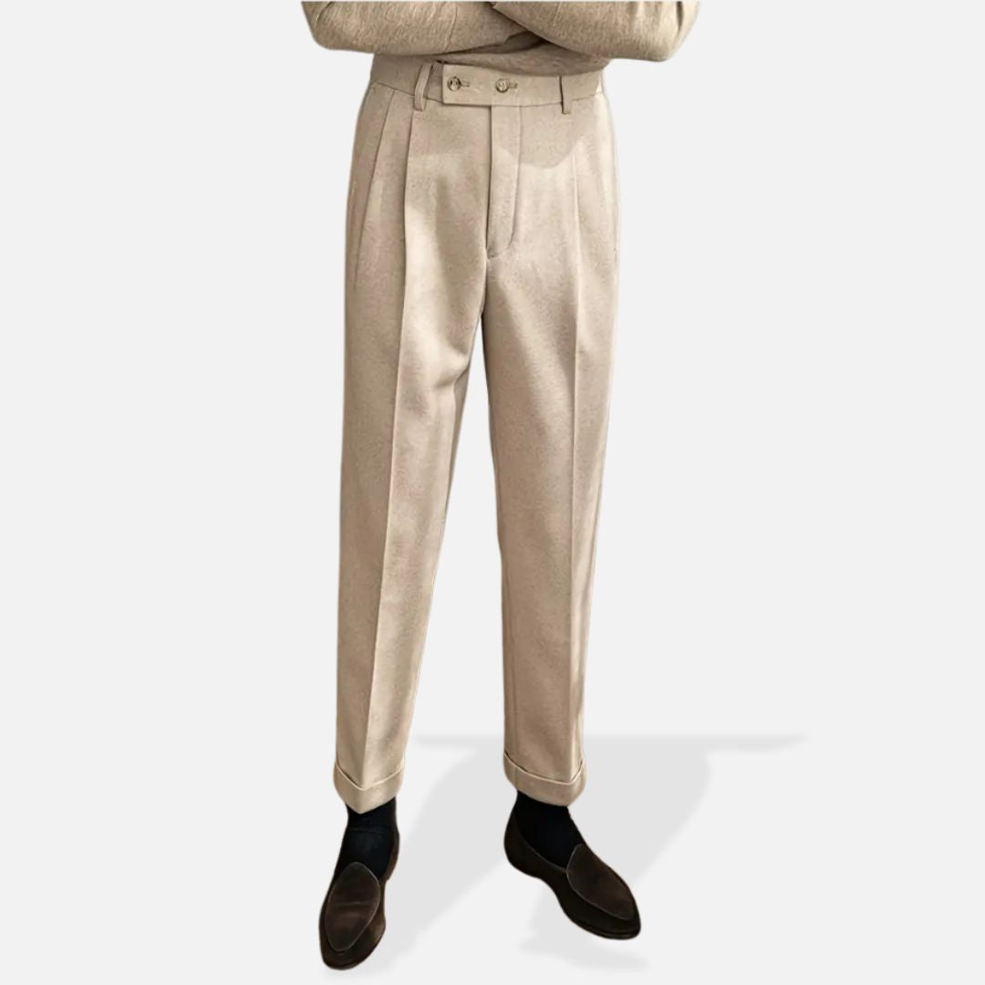 Elara | Men’s Smart Beige Dress Pants