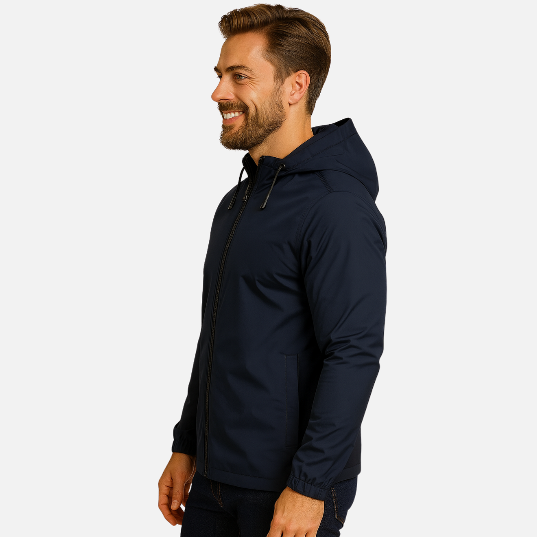 Men’s Jacket – Lightweight Windbreaker with Hood