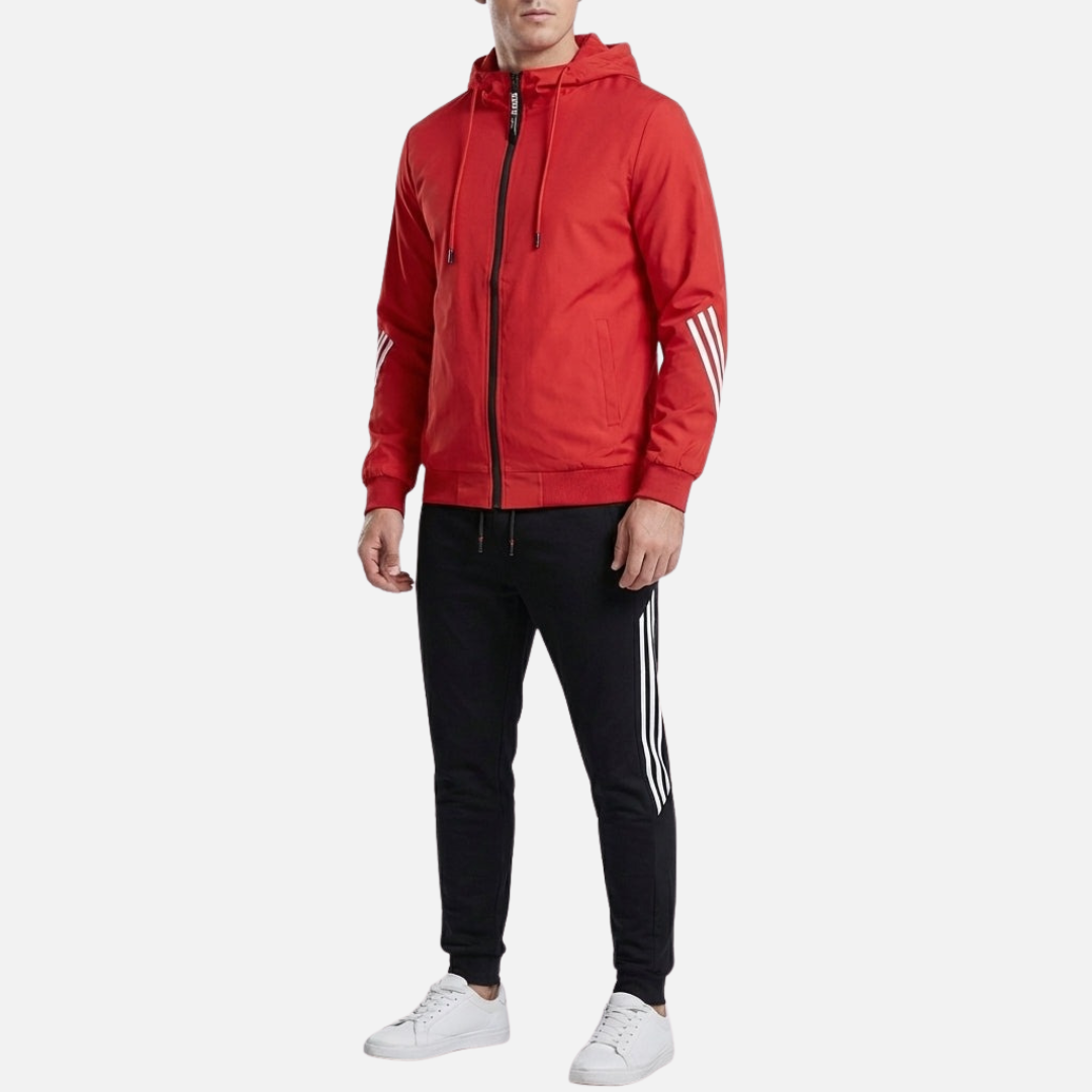 Men’s Athletic Tracksuit Set – Zip Hoodie & Joggers
