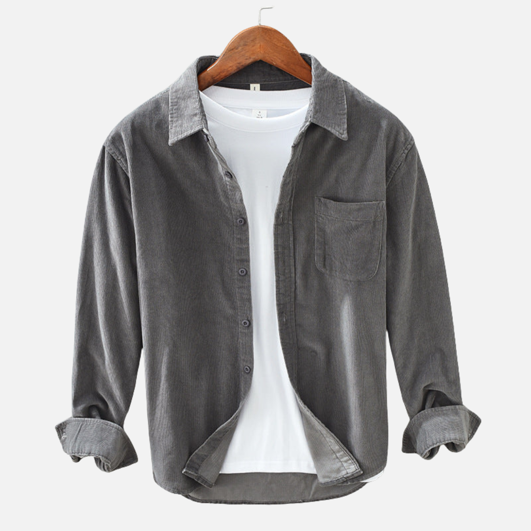 Men's Corduroy Button-Down Shirt