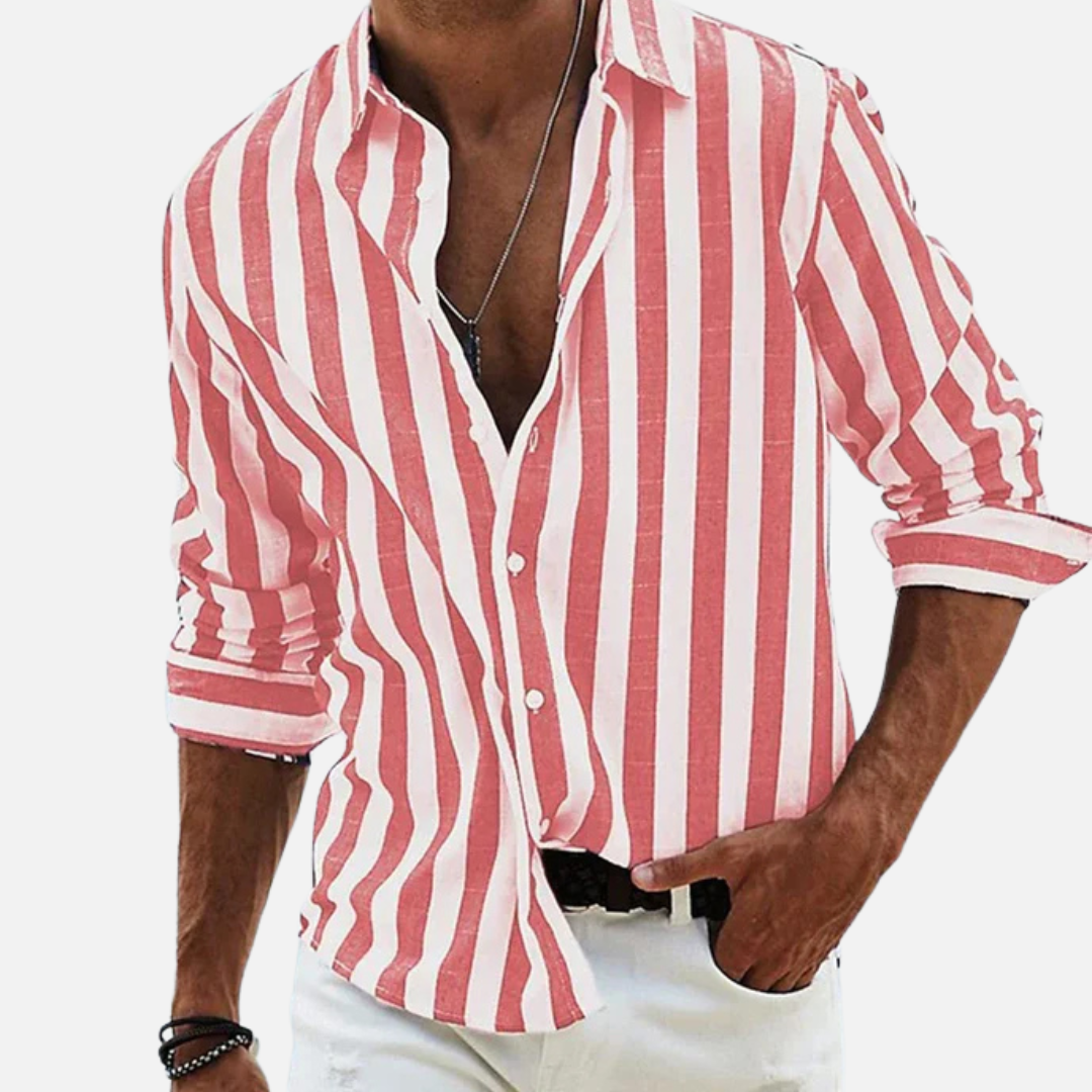 Men's Beach Shirt Striped