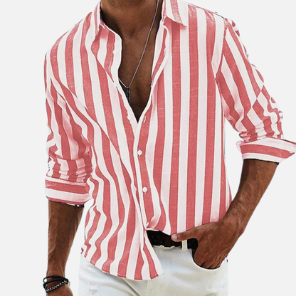 Men's Beach Shirt Striped