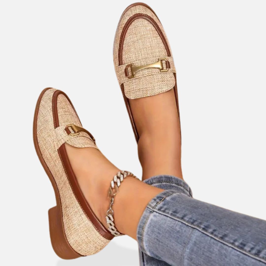 Elara | Elegant Women's Loafers with Buckle Detail