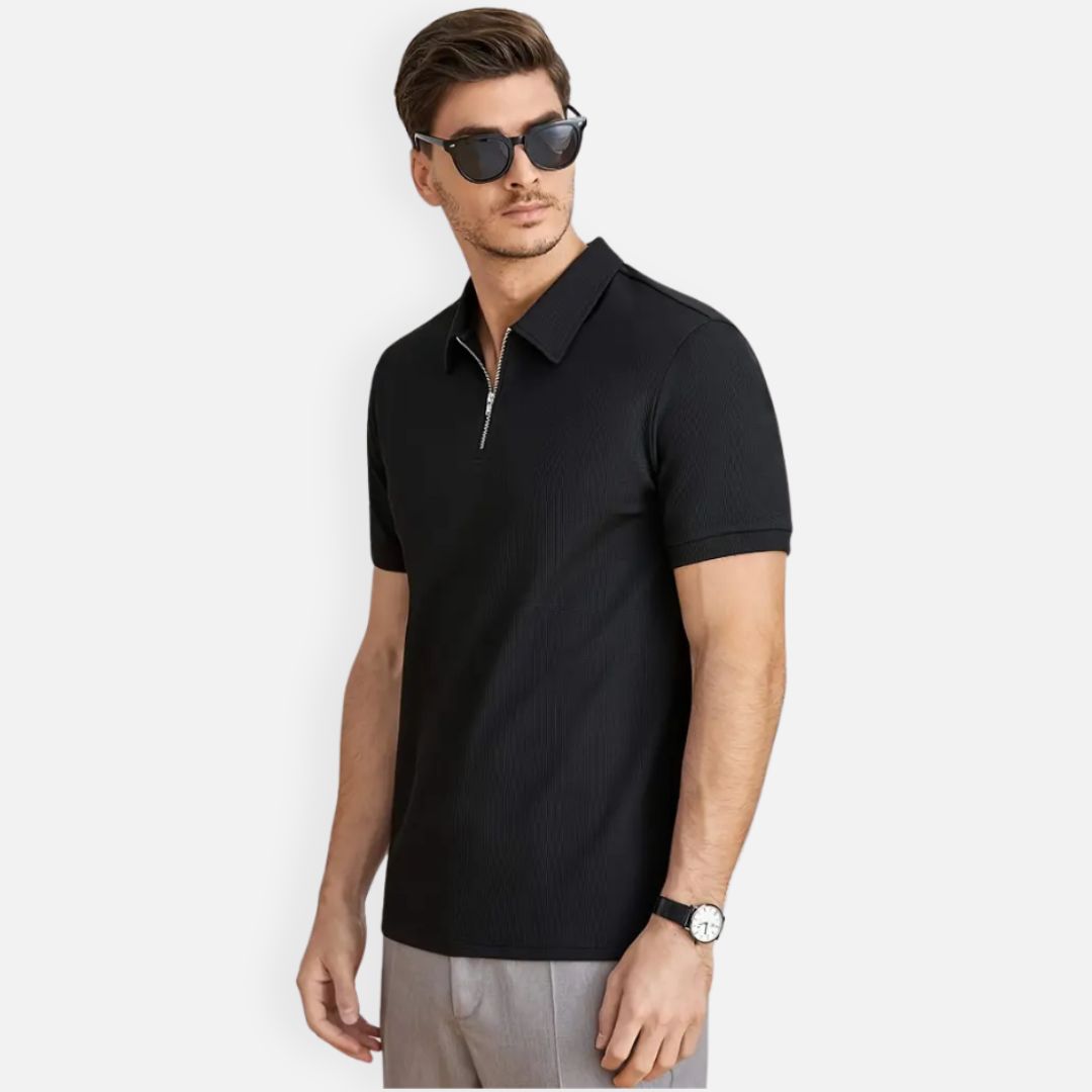 Elara | Men’s Half-Zip Short Sleeve Polo