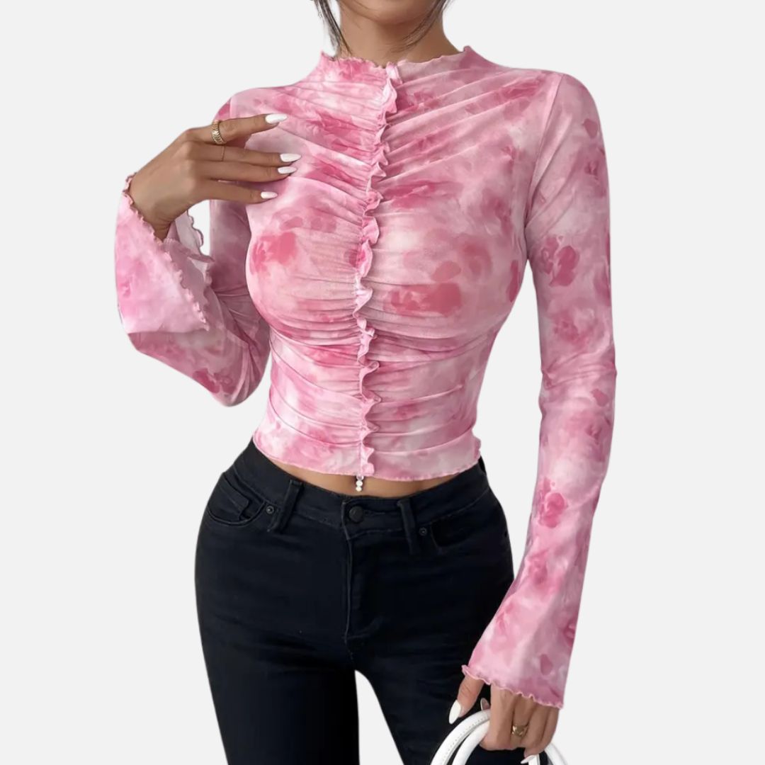 Elara | Women’s Pink Tie-Dye T-Shirt