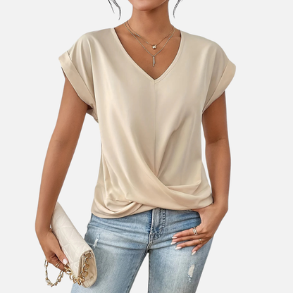 Margot | Women's V-Neck Front T-Shirt