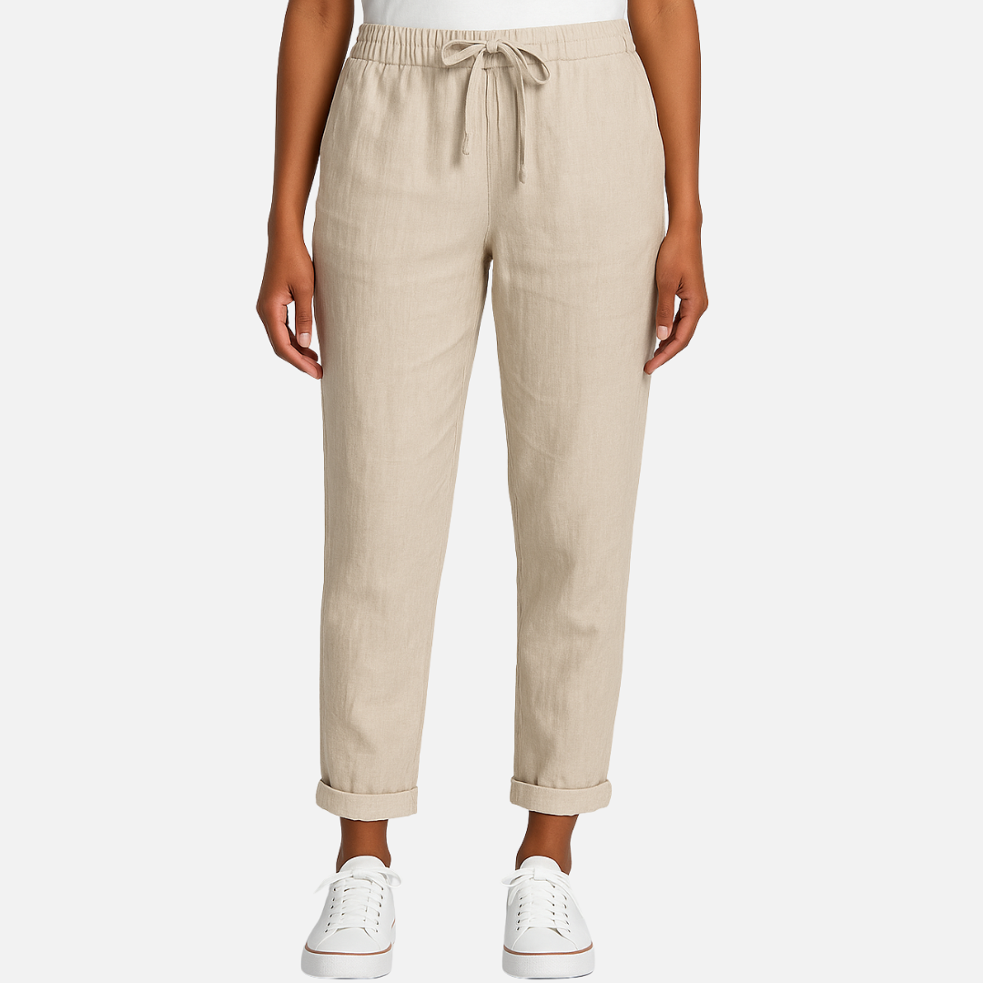 Women’ Linen Pants – Lightweight Breathable Pants