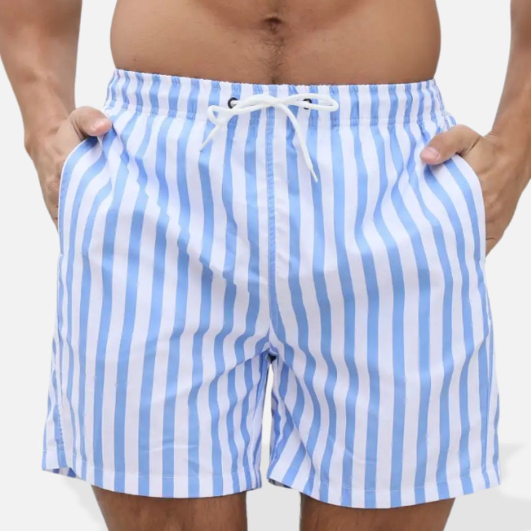 Elara | Men's Classic Style Striped Swimming Shorts