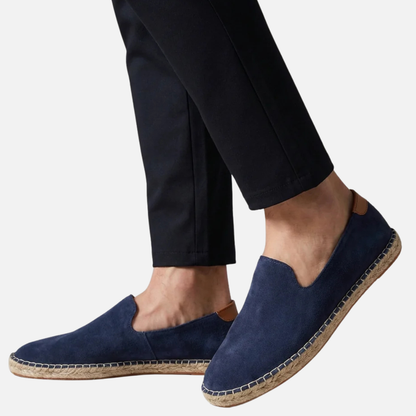 Men's Suede Espadrille Slip-On Loafers