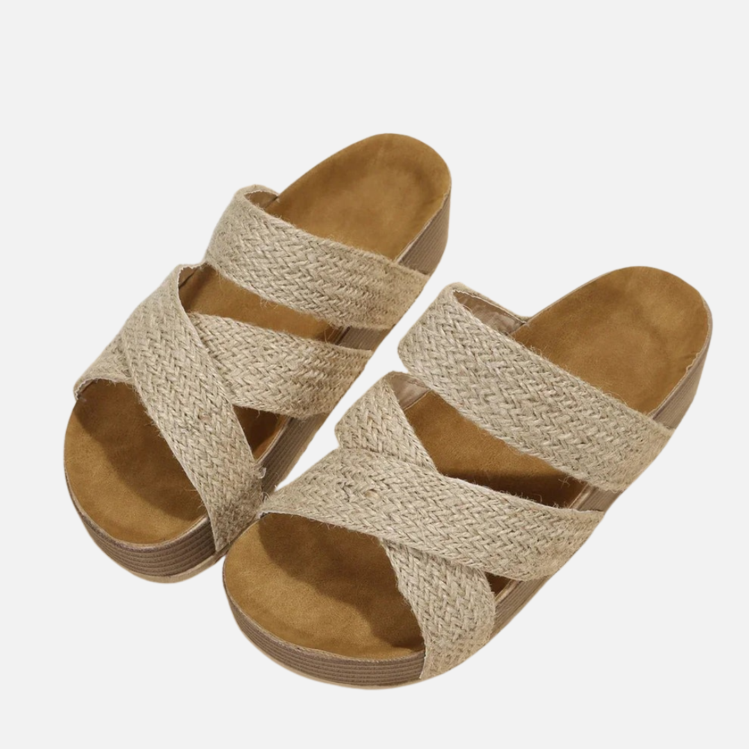 Women’s Braided Strap Platform Sandals Orthopedic
