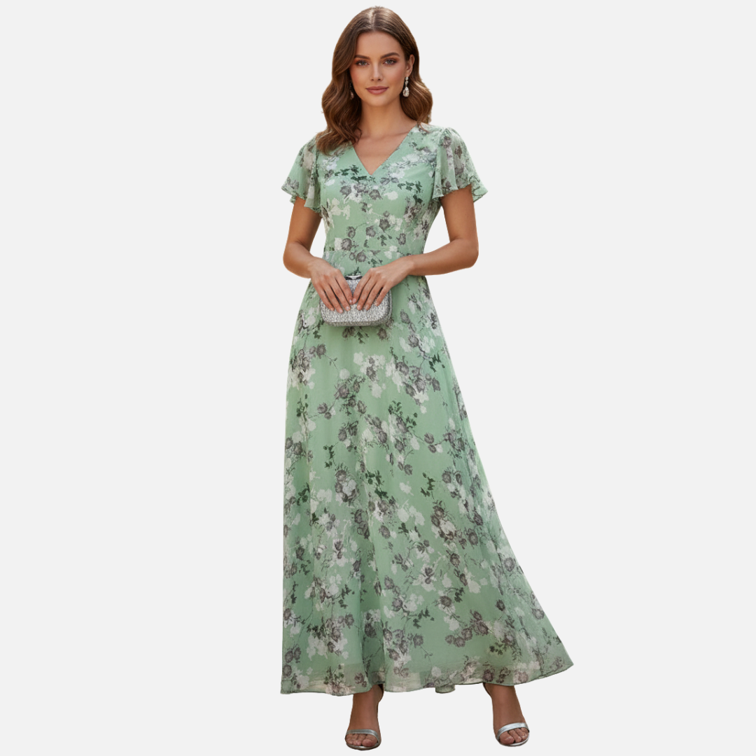 Women’s Elegant Floral Maxi Dress