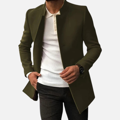 Men’s Smart Coat Casual Button Front