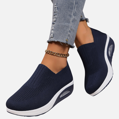 Women's Breathable Knit Slip-On Sneakers