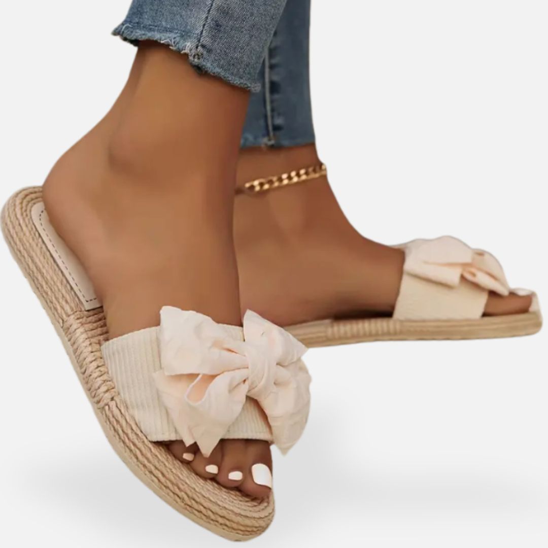 Elara | Women's Luxury Bow Sandals