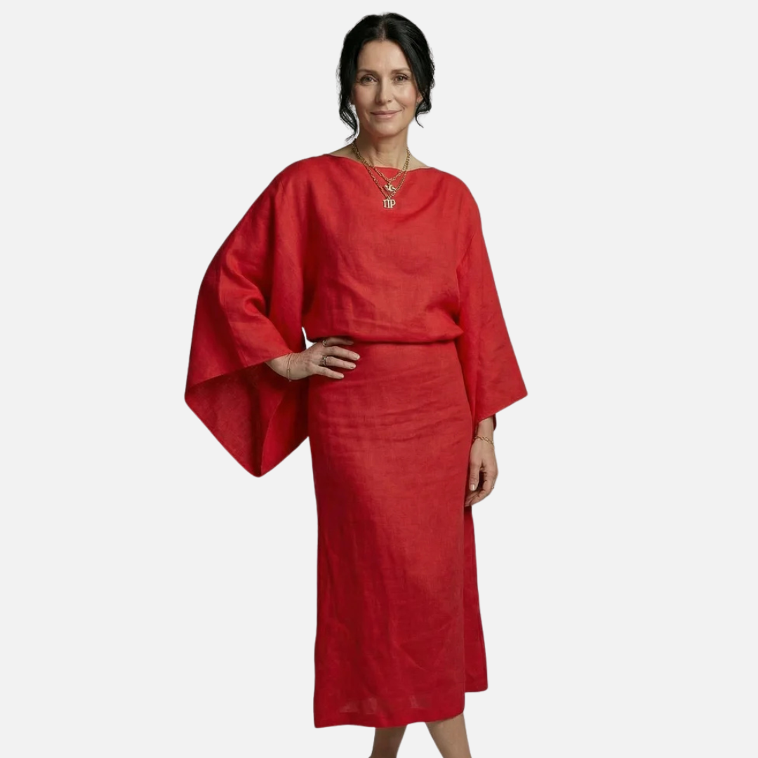 Charlotte | Linen Elegant Maxi Dress