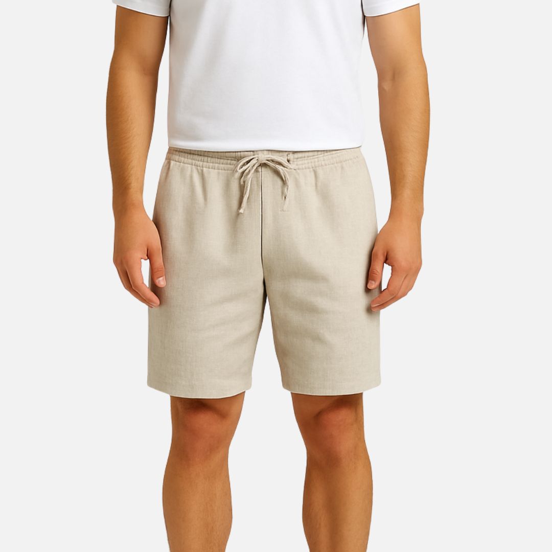 Men's Linen Shorts - Breathable Short Pants